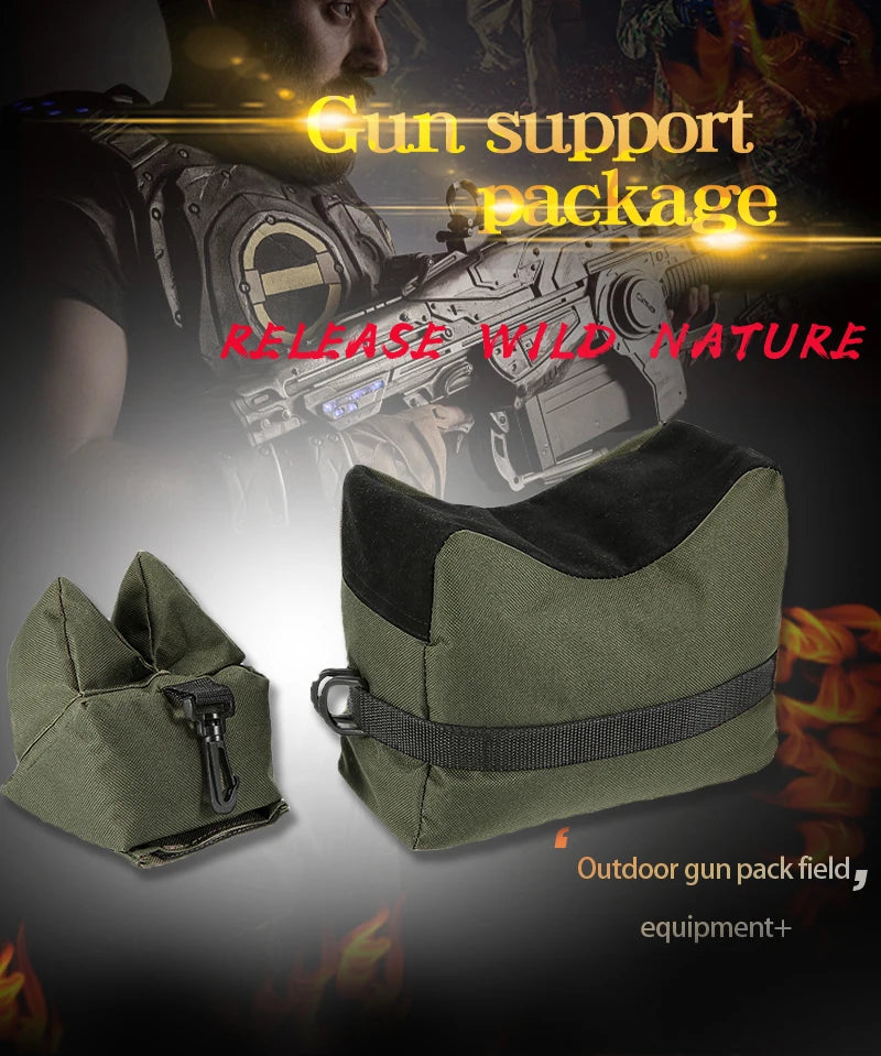 Tactical Bench Rest Sandbag Set — Front & Rear Airsoft Accessories