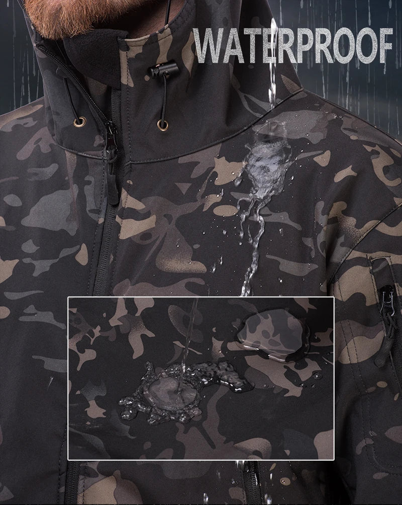 2/3PCS Combat Uniform Soft Fleece Tactical Suits Milit Camo Sets Hunting Shirts Cargo Pants Trainning Airsoft Paintball Clothes
