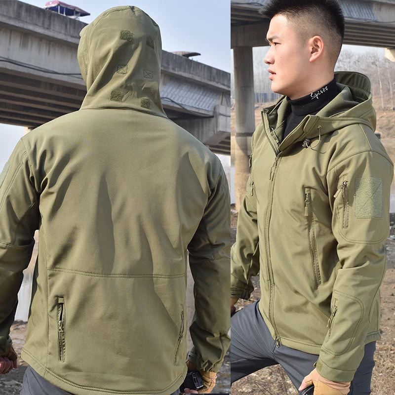 2/3PCS Combat Uniform Soft Fleece Tactical Suits Milit Camo Sets Hunting Shirts Cargo Pants Trainning Airsoft Paintball Clothes