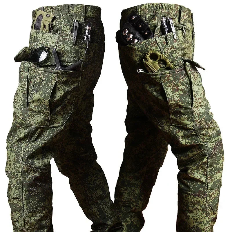 2/3PCS Combat Uniform Soft Fleece Tactical Suits Milit Camo Sets Hunting Shirts Cargo Pants Trainning Airsoft Paintball Clothes