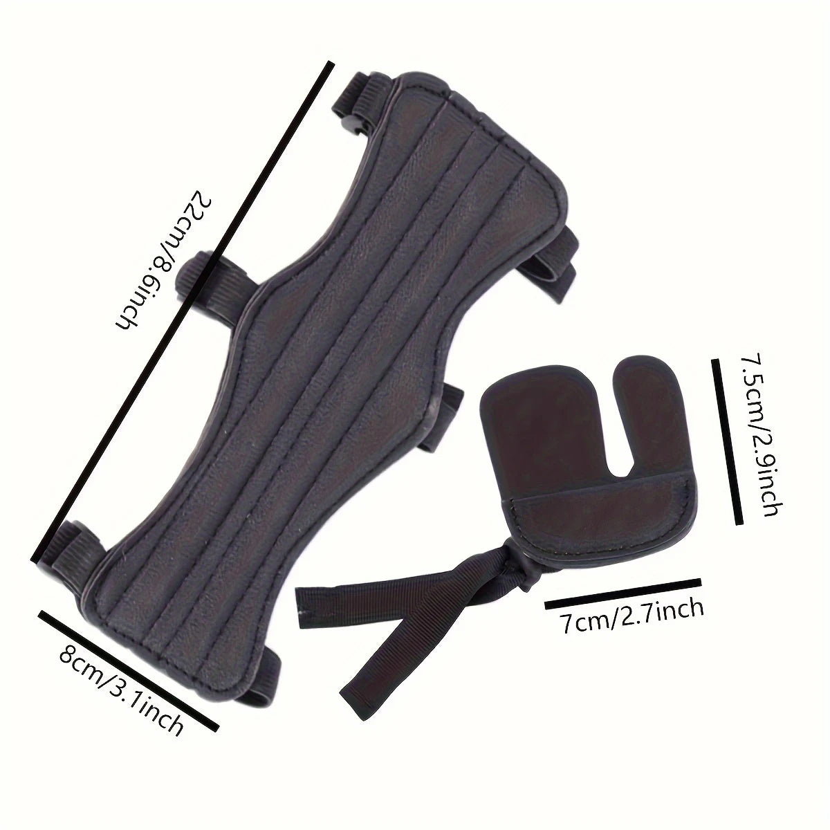 Arm and finger guard sets, outdoor hunting bow and arrow arm and finger guard sets, shooting and archery protective gear