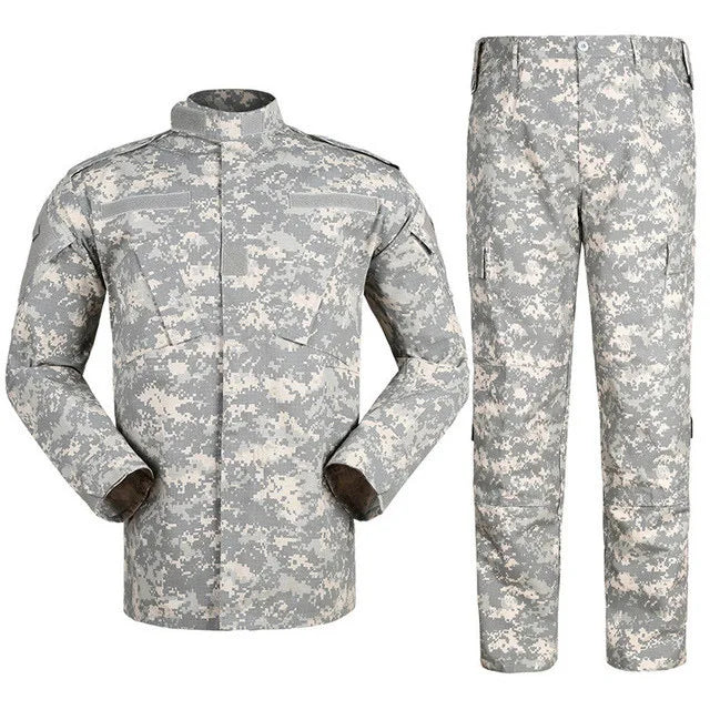 Men's Sets Outdoor Working Uniform Hiking Clothes Jungle Adventure Uniform Multi Pockets Working Clothes Men's Sets Uniform