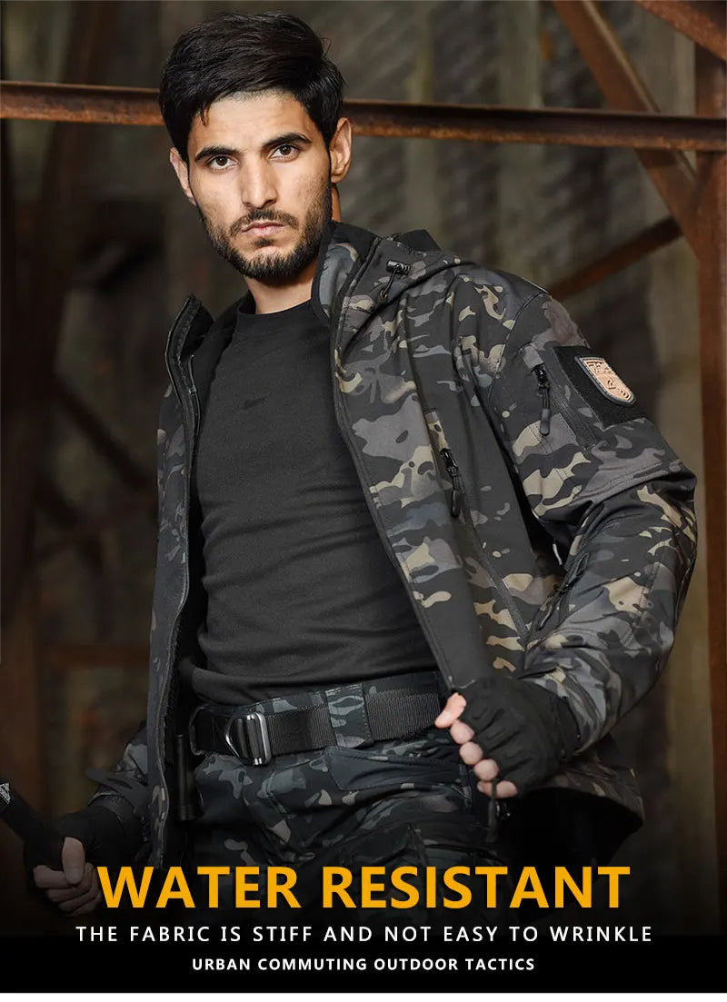 2/3PCS Combat Uniform Soft Fleece Tactical Suits Milit Camo Sets Hunting Shirts Cargo Pants Trainning Airsoft Paintball Clothes