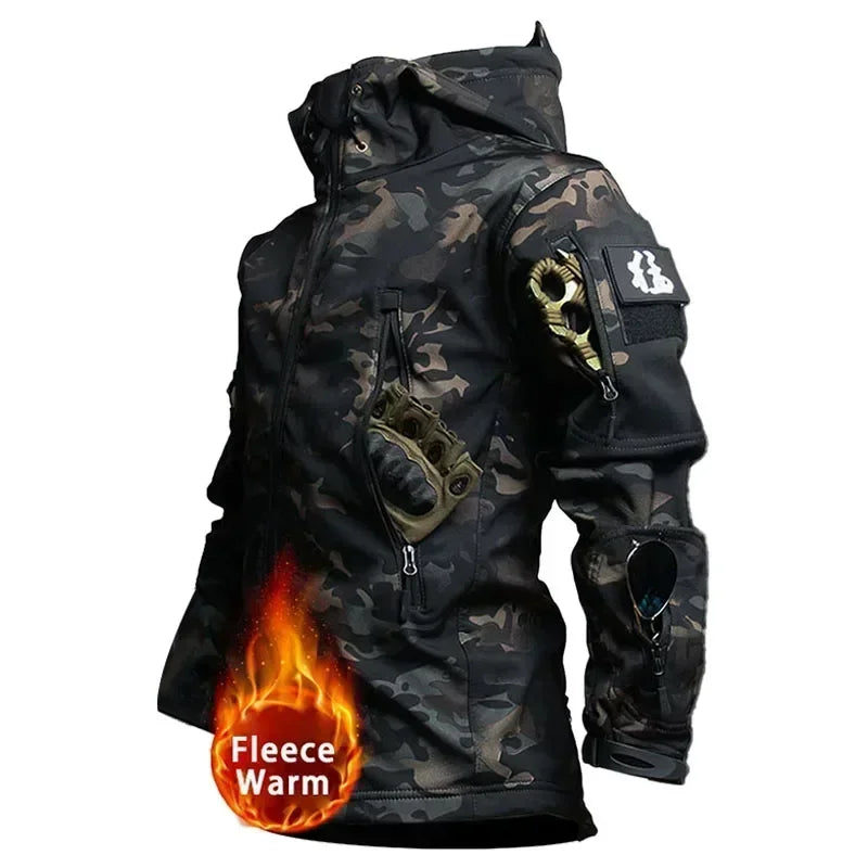 2/3PCS Combat Uniform Soft Fleece Tactical Suits Milit Camo Sets Hunting Shirts Cargo Pants Trainning Airsoft Paintball Clothes