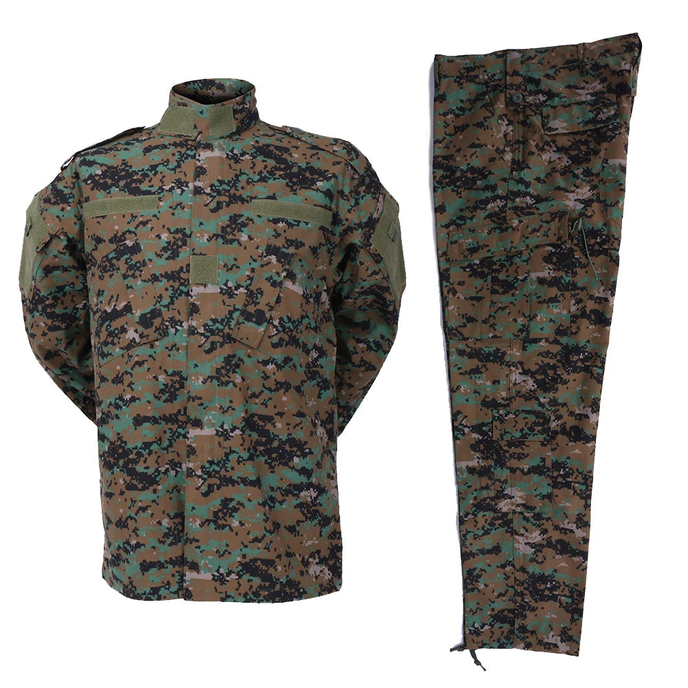 Men's Sets Outdoor Working Uniform Hiking Clothes Jungle Adventure Uniform Multi Pockets Working Clothes Men's Sets Uniform