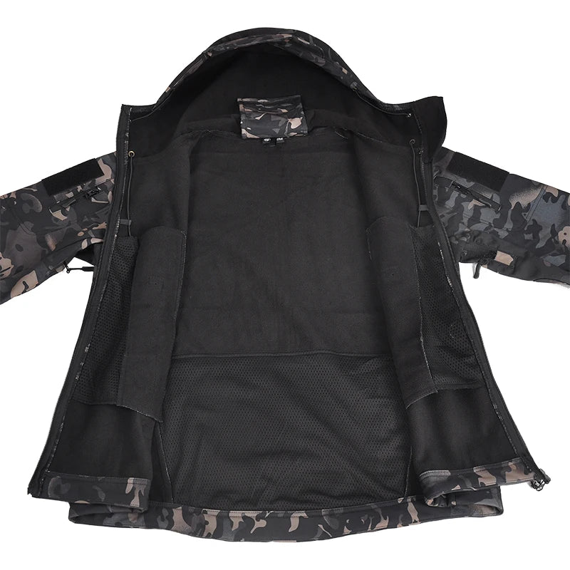 2/3PCS Combat Uniform Soft Fleece Tactical Suits Milit Camo Sets Hunting Shirts Cargo Pants Trainning Airsoft Paintball Clothes