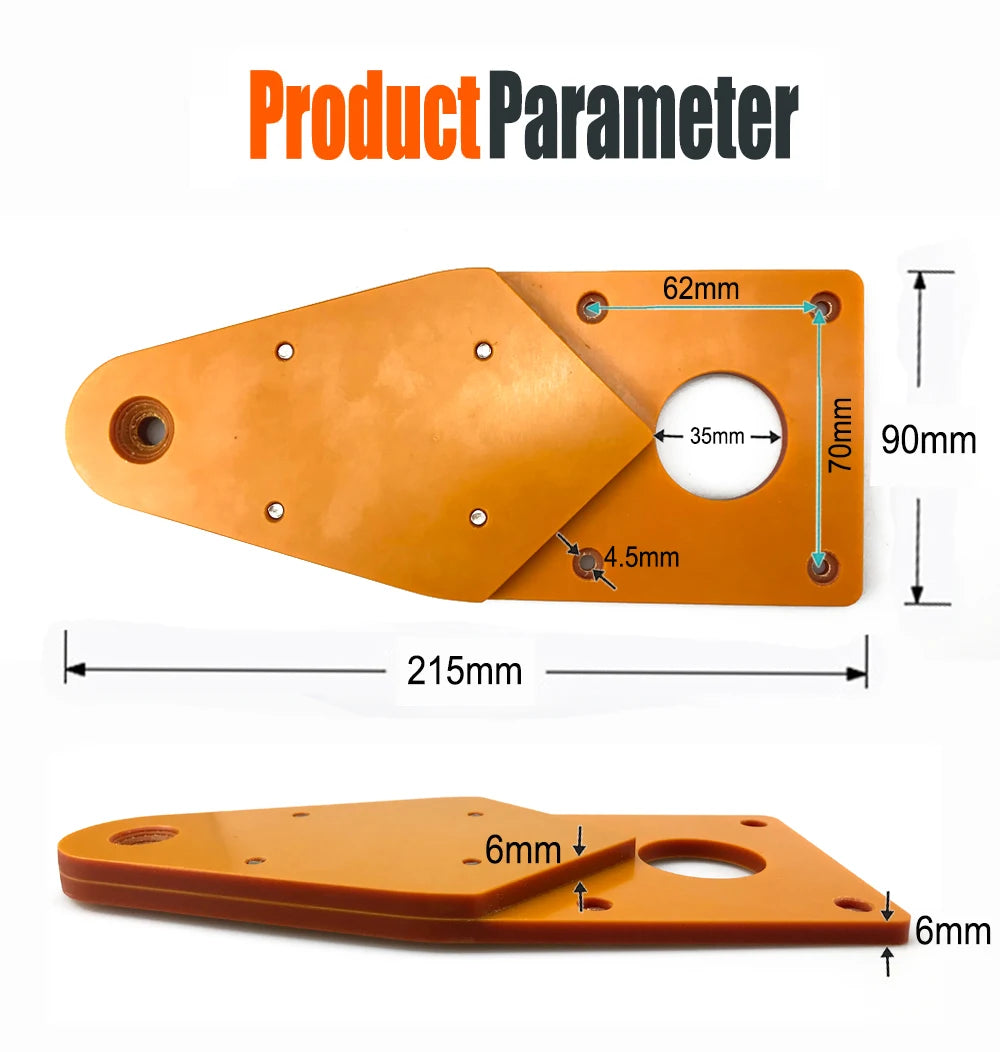 Wood Milling Slotting Chamfering Trimming Machine Balance Board Router Table Insert Plate GuideTools For Woodworking Work Bench