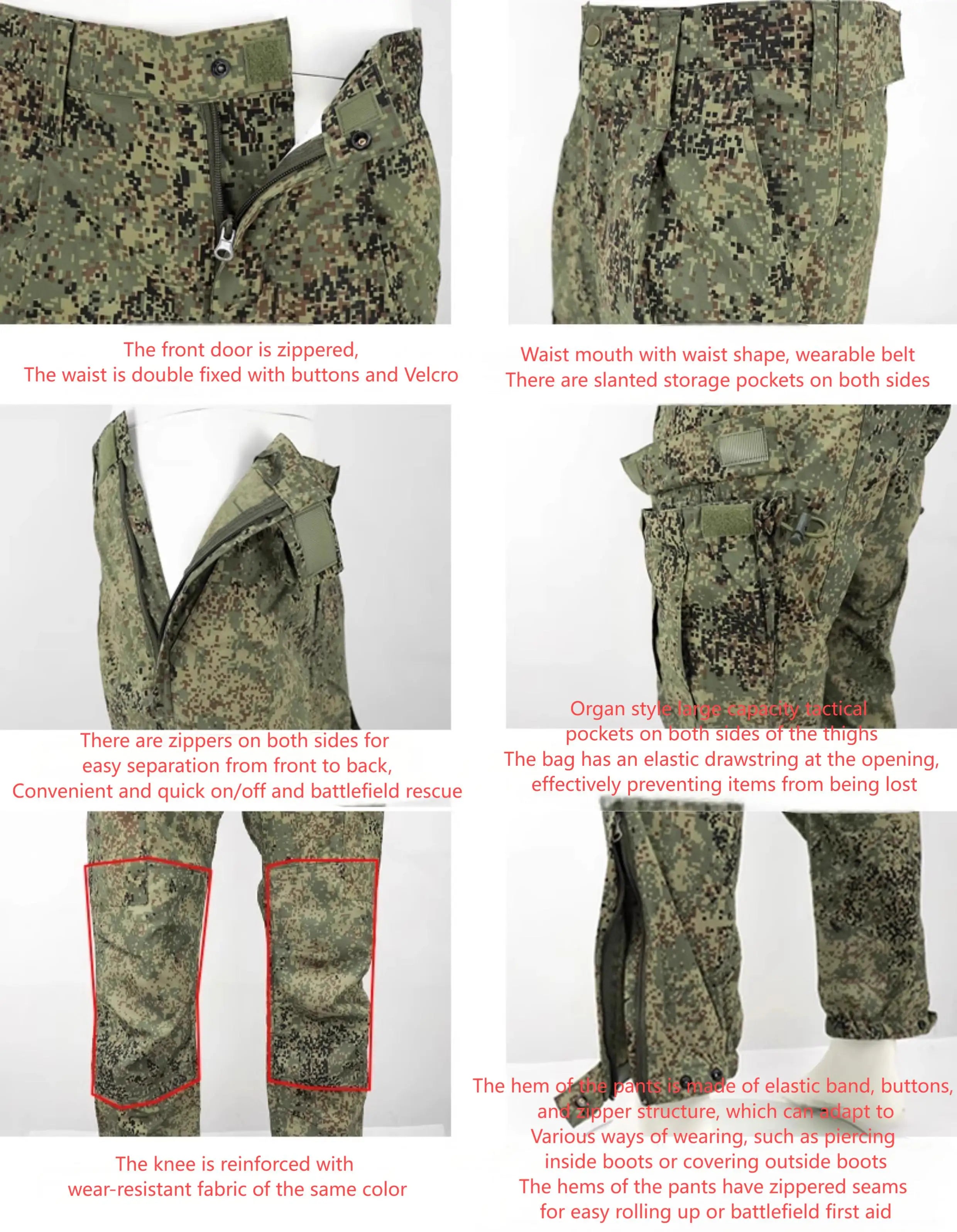 HMW tactical original replica of Russian VKBO lv5 digital camouflage combat suit tactical assault suit set EMR