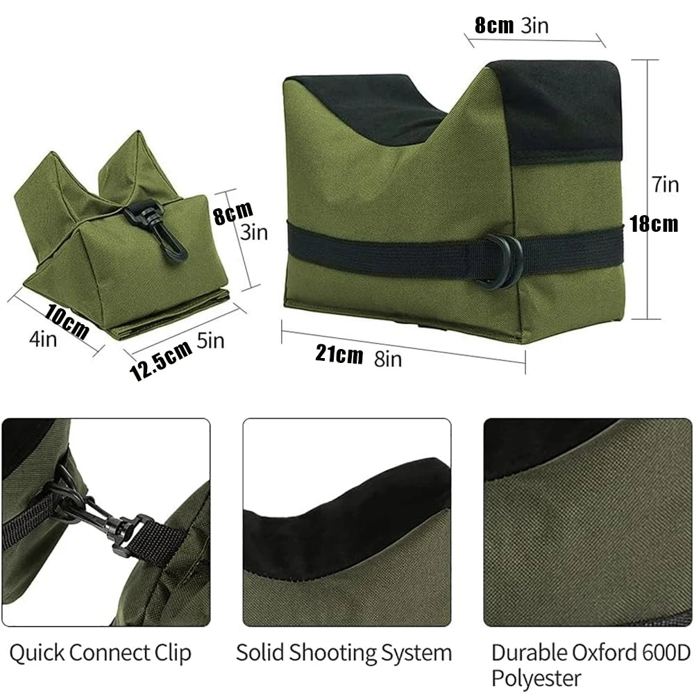 Tactical Bench Rest Support Bag — Unfilled Target Stand Sandbag