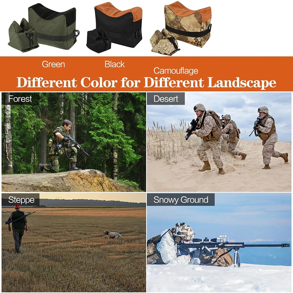 Tactical Bench Rest Support Bag — Unfilled Target Stand Sandbag