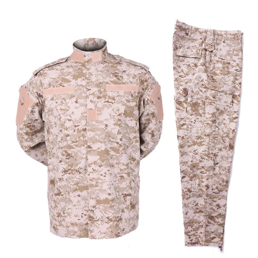 Men's Sets Outdoor Working Uniform Hiking Clothes Jungle Adventure Uniform Multi Pockets Working Clothes Men's Sets Uniform