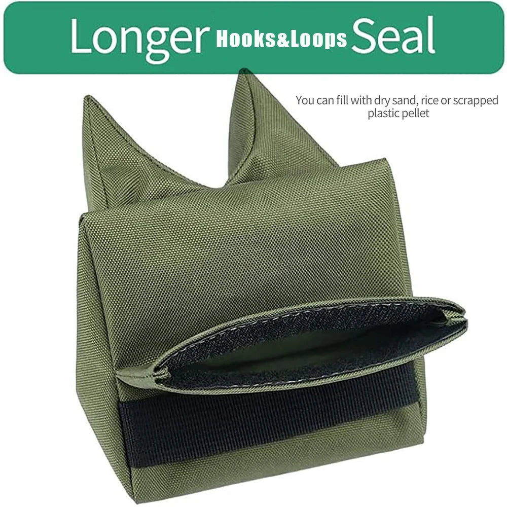 Tactical Bench Rest Support Bag — Unfilled Target Stand Sandbag