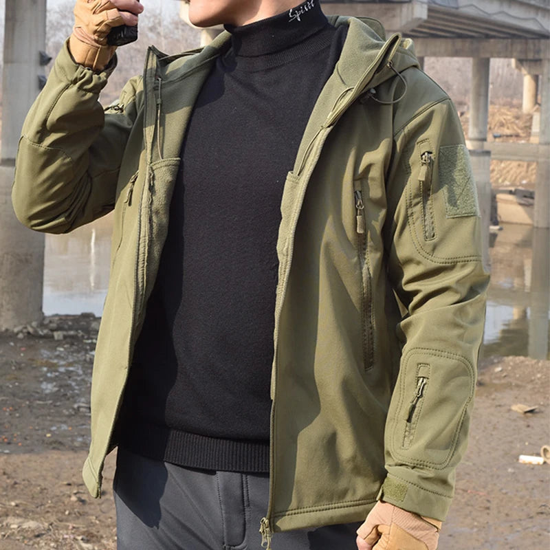 2/3PCS Combat Uniform Soft Fleece Tactical Suits Milit Camo Sets Hunting Shirts Cargo Pants Trainning Airsoft Paintball Clothes