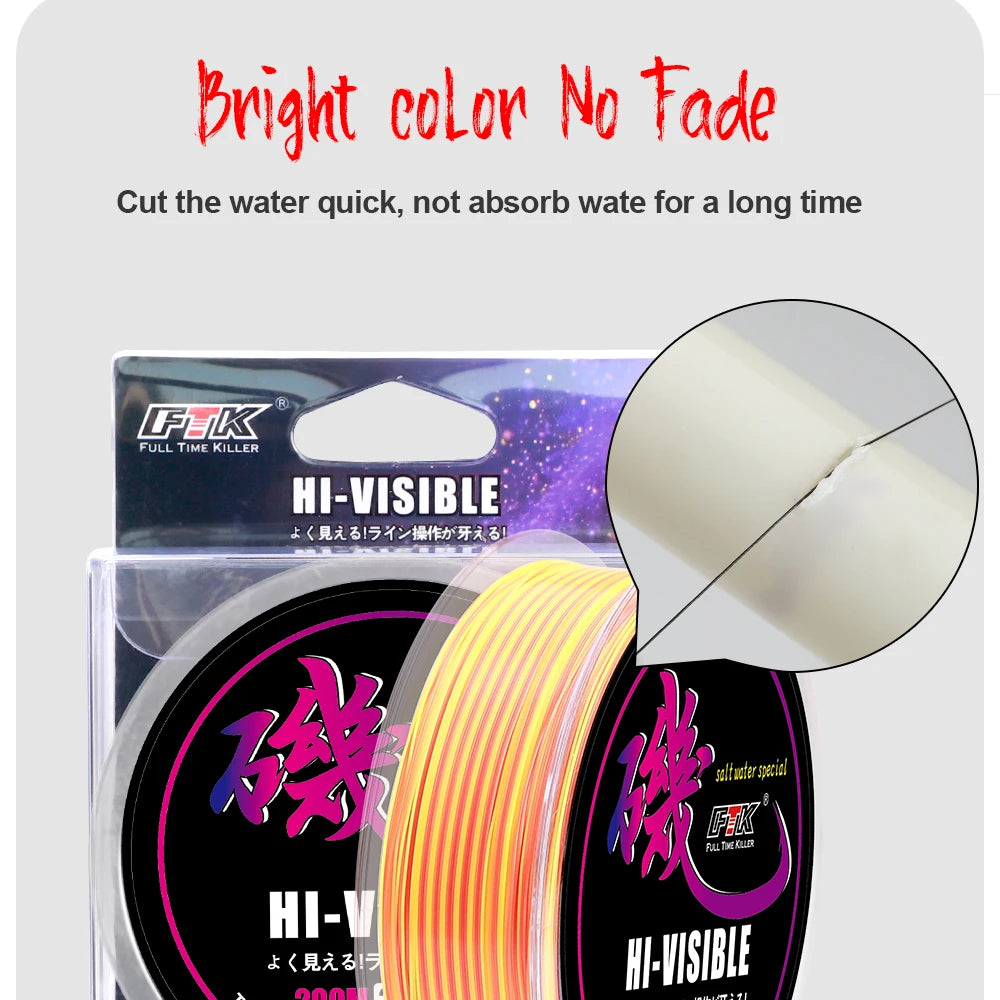 FTK 200M Rock Fishing Line Semi Floating Boat For Sea Saltwater Fishing Super Wear-resistant And Strong Fishing Equipment