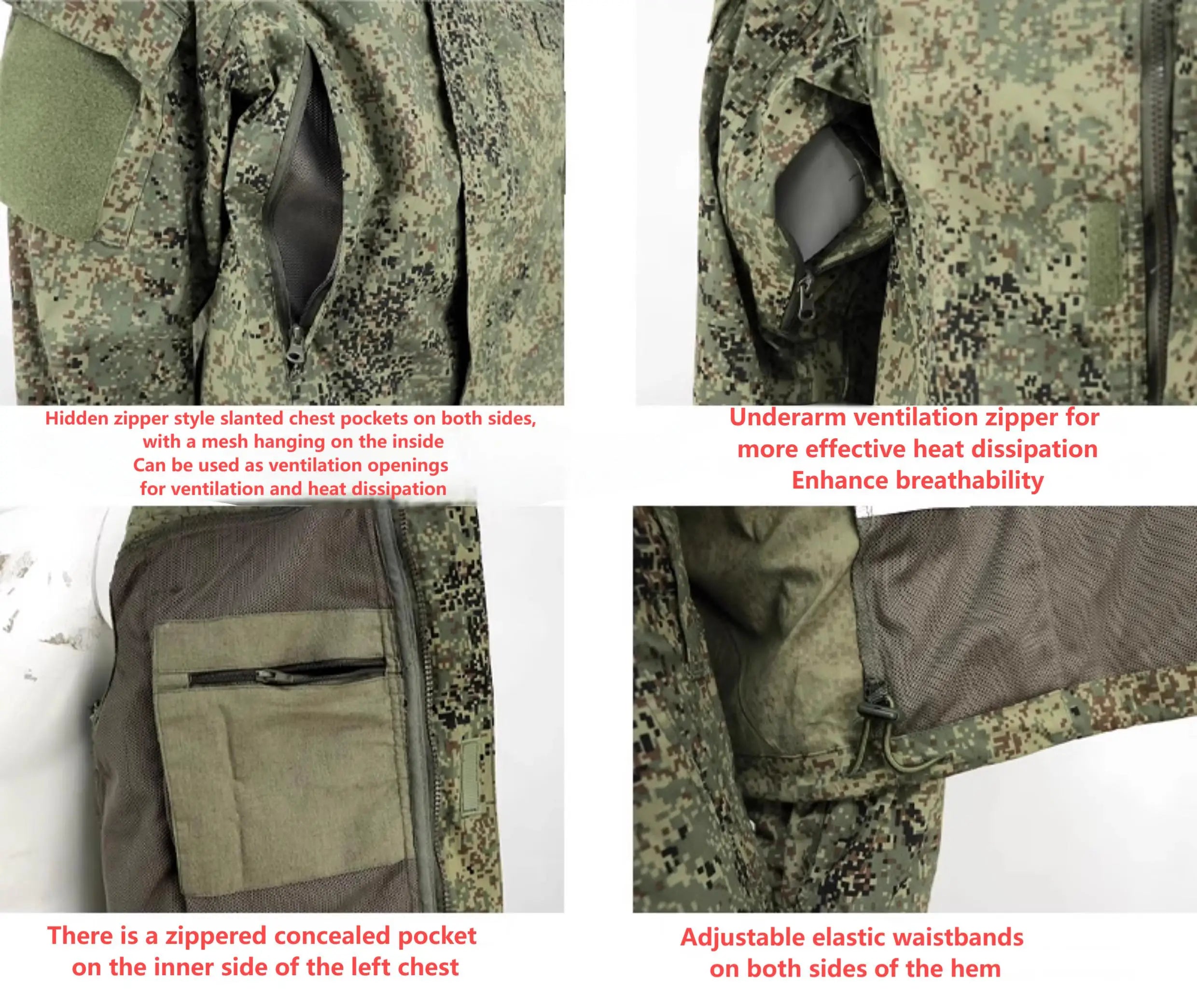 HMW tactical original replica of Russian VKBO lv5 digital camouflage combat suit tactical assault suit set EMR