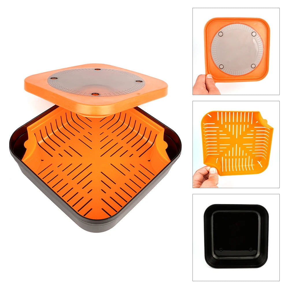 Hirisi Carp Fishing Bait Box Feeder Fishing Bait Storage Case Carp Fishing Pop Up Boilies Hair Rig Carp Rig Fishing Accessories