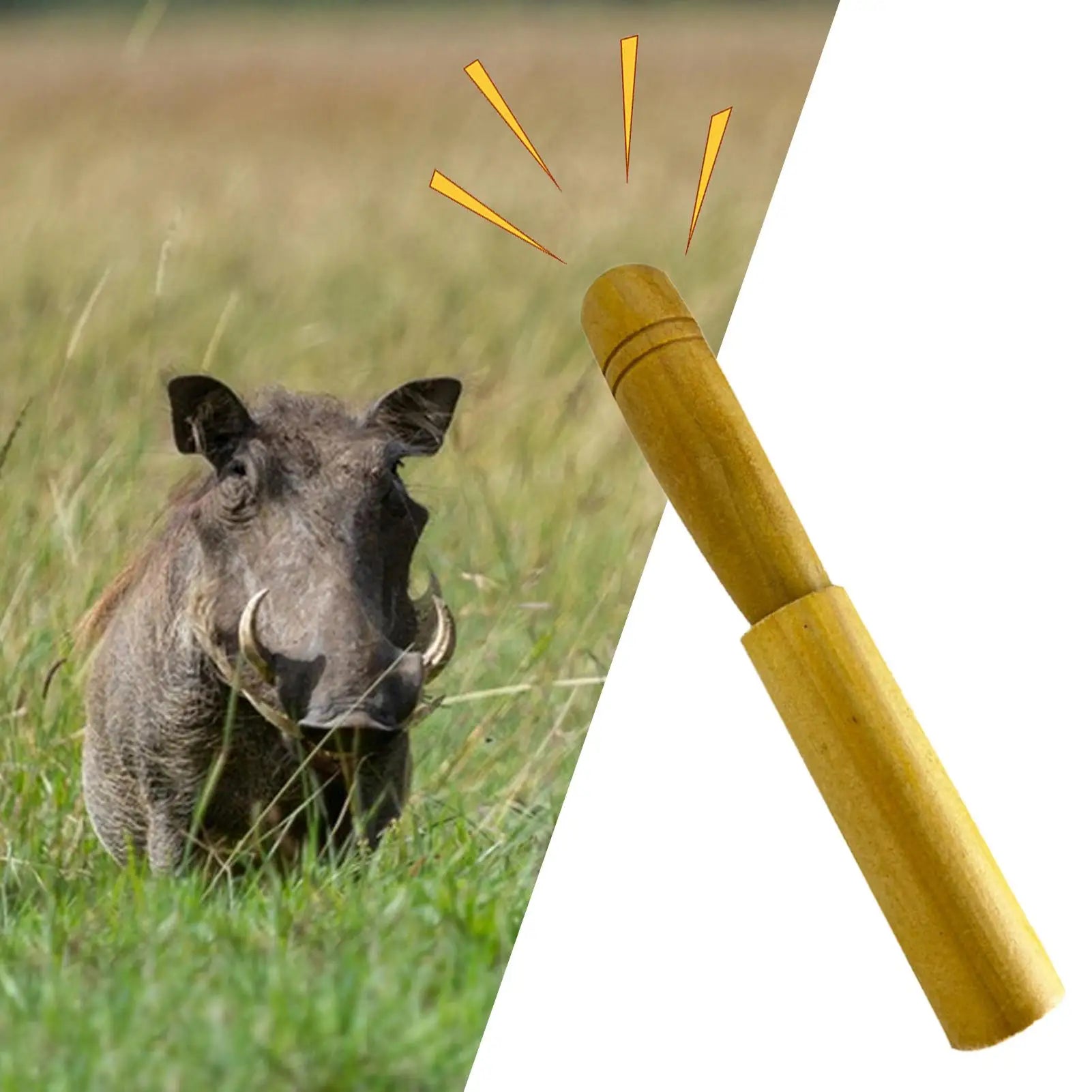 Portable Imitation Sound Hog Call Tool Outdoor Log Wild Boar Whistle To Attract Wild Boars Attract Wild Boar Whistle Wooden Hog