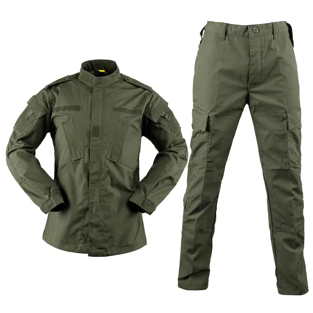 Men's Sets Outdoor Working Uniform Hiking Clothes Jungle Adventure Uniform Multi Pockets Working Clothes Men's Sets Uniform