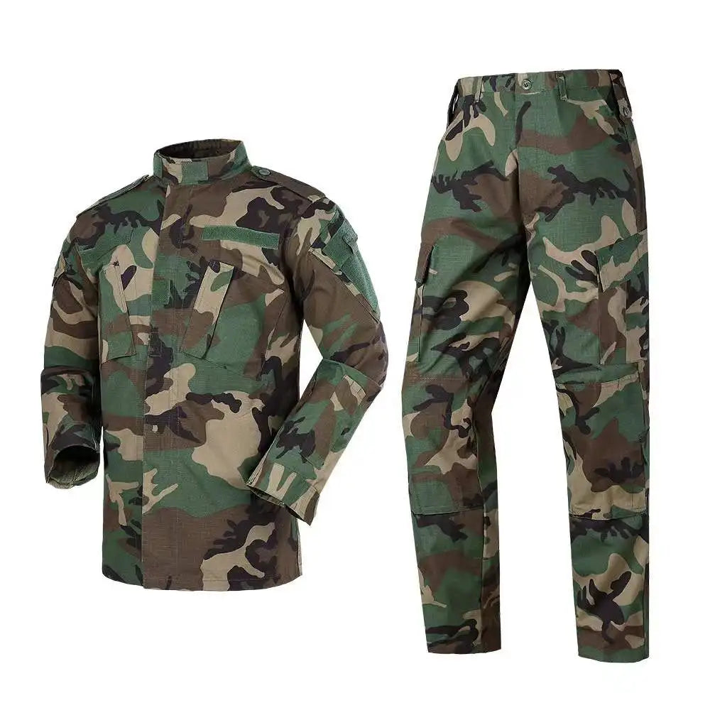 Men's Sets Outdoor Working Uniform Hiking Clothes Jungle Adventure Uniform Multi Pockets Working Clothes Men's Sets Uniform