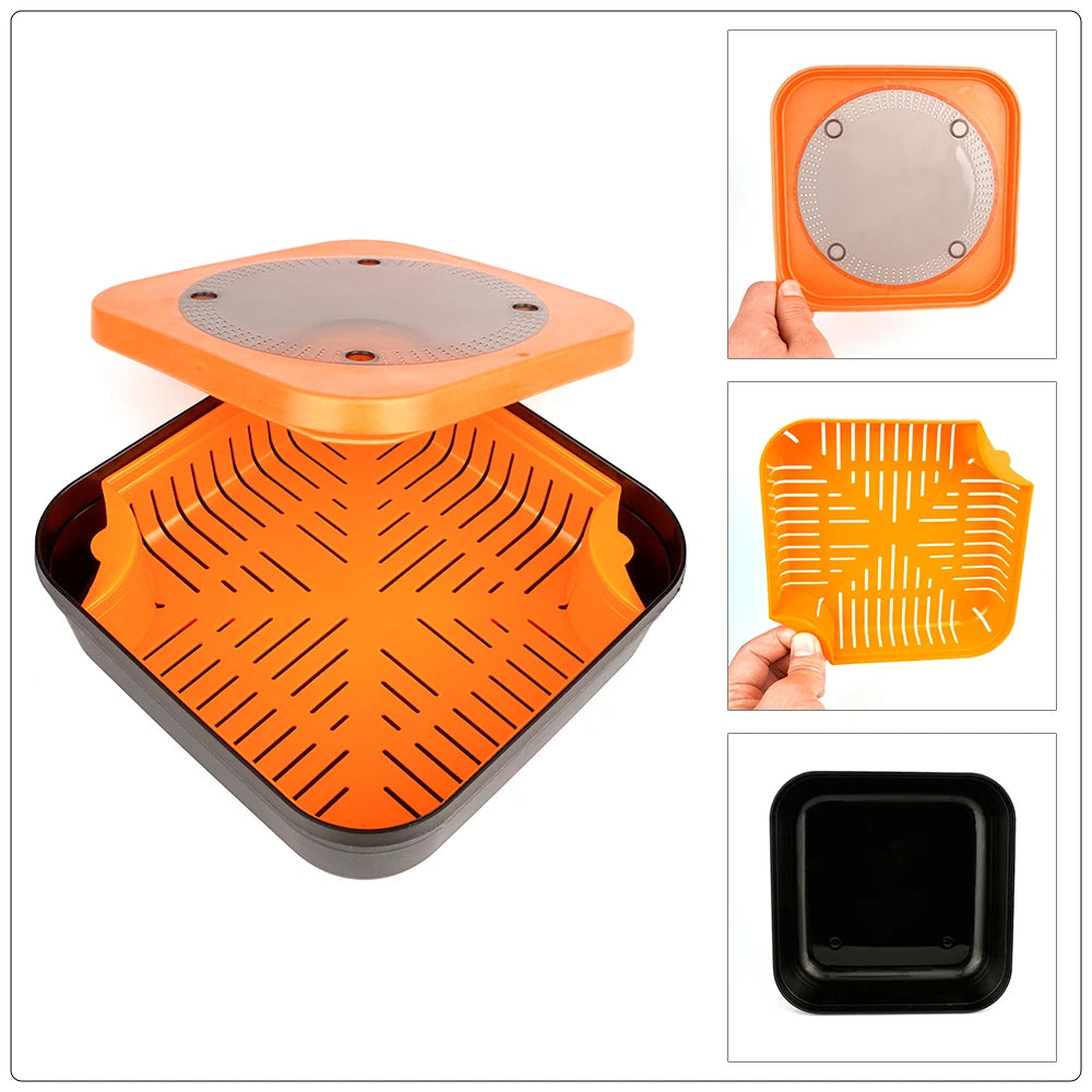 Hirisi Carp Fishing Bait Box Feeder Fishing Bait Storage Case Carp Fishing Pop Up Boilies Hair Rig Carp Rig Fishing Accessories