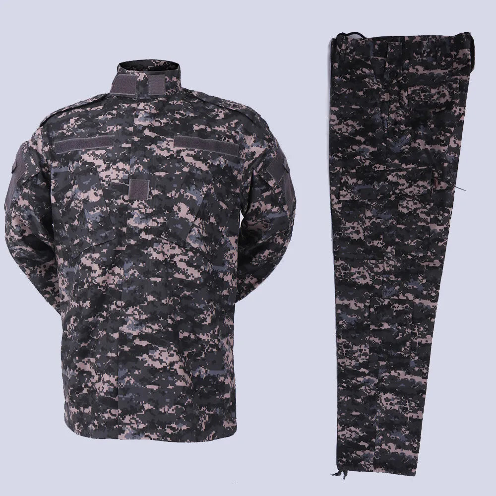Men's Sets Outdoor Working Uniform Hiking Clothes Jungle Adventure Uniform Multi Pockets Working Clothes Men's Sets Uniform