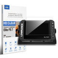 Premium Tempered Glass Screen Protector for Lowrance Elite FS 7 Inch Touchscreen Fish Finders Accessories Anti Scratch/Glare