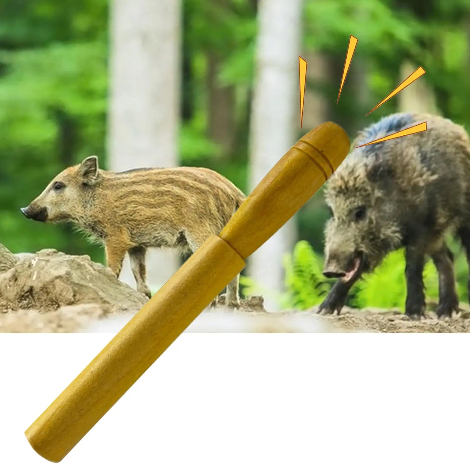 Portable Imitation Sound Hog Call Tool Outdoor Log Wild Boar Whistle To Attract Wild Boars Attract Wild Boar Whistle Wooden Hog