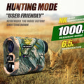 REVASRI Hunting Laser Rangefinder 1000 Yards with Rechargeable Battery Hunting Range Finder with Target Acquisition Technology