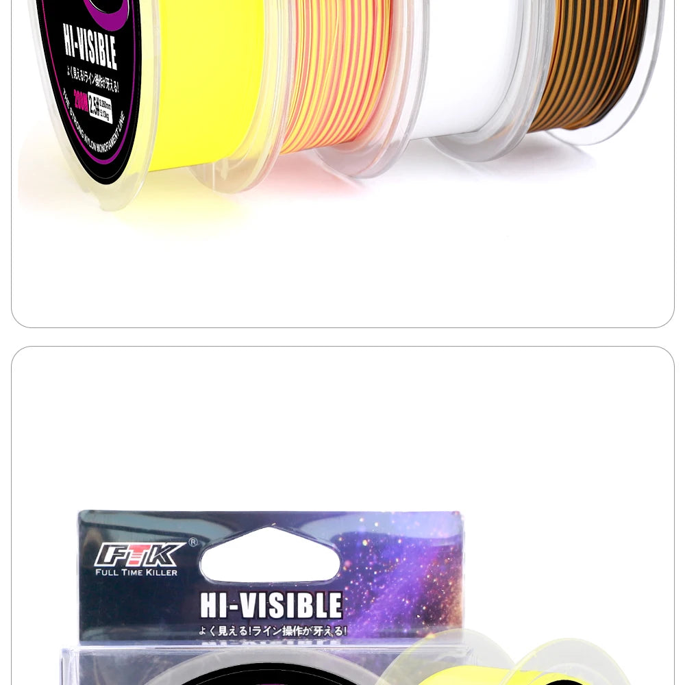 FTK 200M Rock Fishing Line Semi Floating Boat For Sea Saltwater Fishing Super Wear-resistant And Strong Fishing Equipment