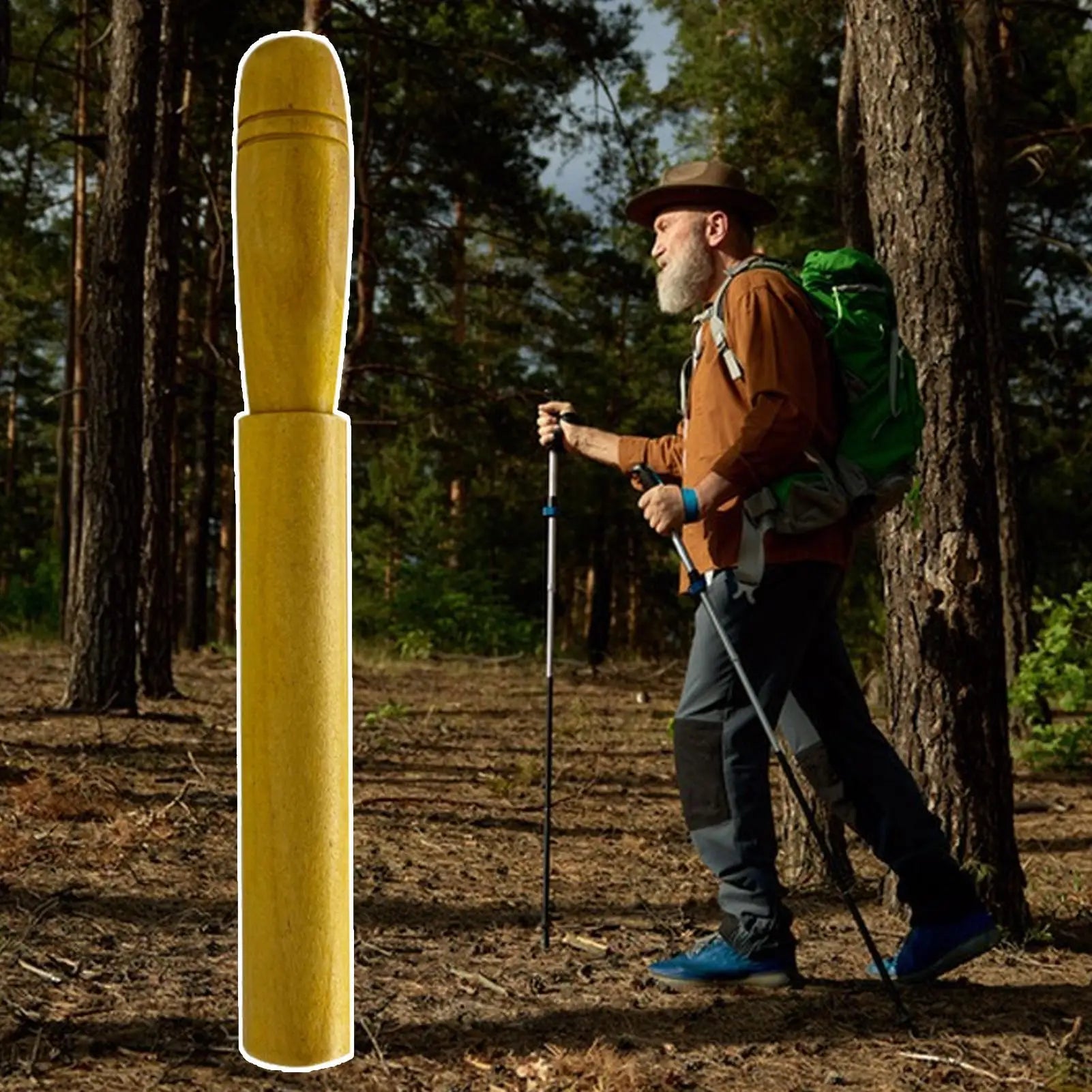 Portable Imitation Sound Hog Call Tool Outdoor Log Wild Boar Whistle To Attract Wild Boars Attract Wild Boar Whistle Wooden Hog