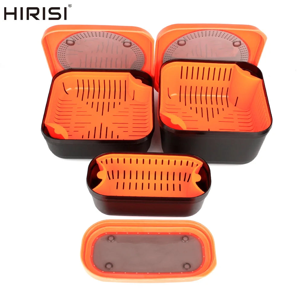 Hirisi Carp Fishing Bait Box Feeder Fishing Bait Storage Case Carp Fishing Pop Up Boilies Hair Rig Carp Rig Fishing Accessories