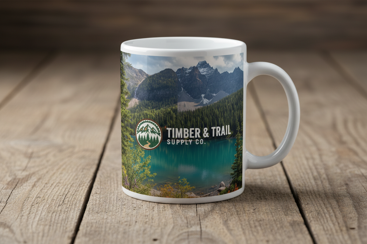 Timber & Trail Rocky Mountains Full-Wrap Mug